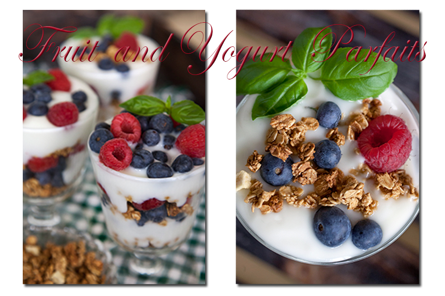 Seattle Food Photographer Christine Cox; Fruit and Yogurt Parfaits; picnic; Healthy Eats; Desserts; Blueberries; raspberries  